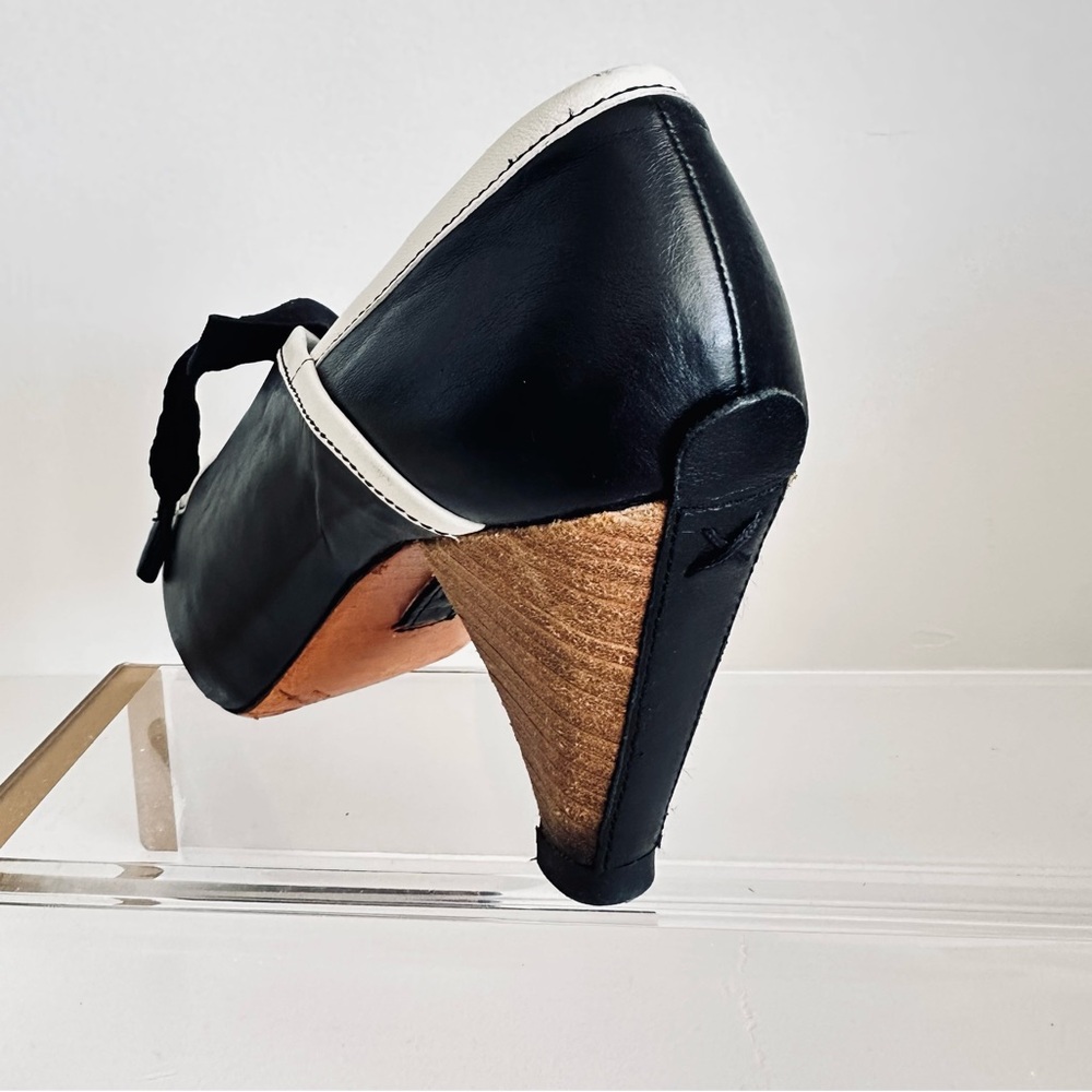Shoes Florence black and white heeled shoe - Picture 3 of 9